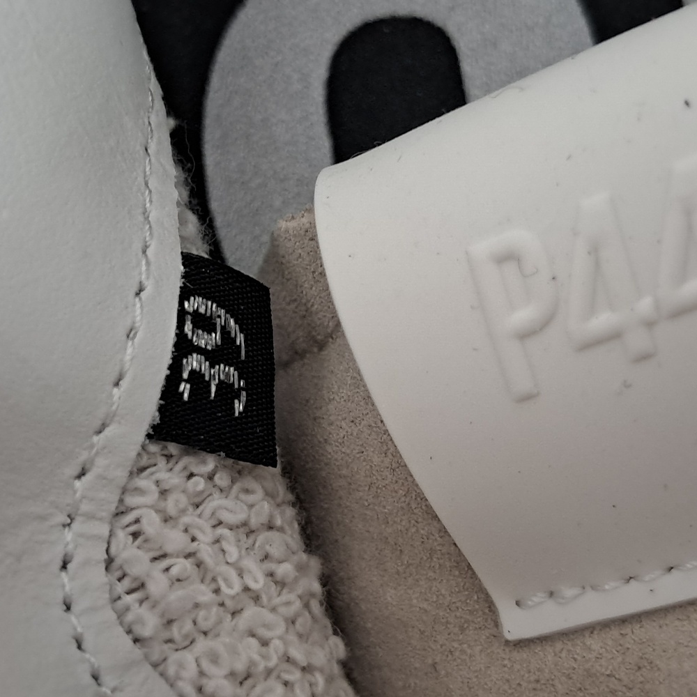 P448 John Dune Sneaker. Womans Size 39. White & Beige. Distressed Rubber Sole - Picture 6 of 16